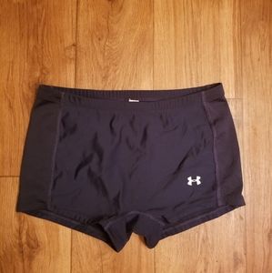 UA compression shorts.
